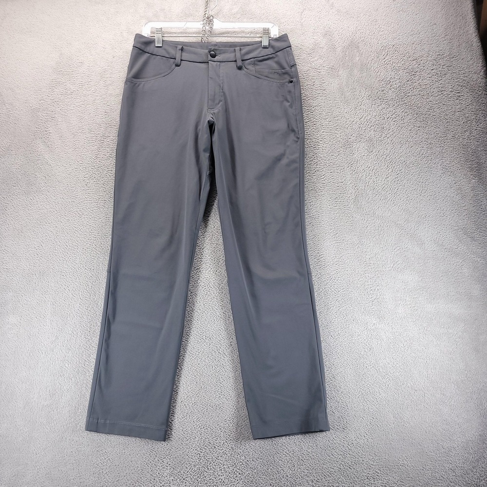 Lululemon Pants Mens 32 Gray ABC Chino Straight Performance Khaki Casual Office